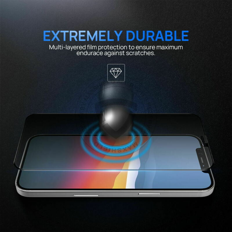 Privacy Anti-Spy Full Glass Tempered Screen Protector For iPhone 12 Mini Full Coverage