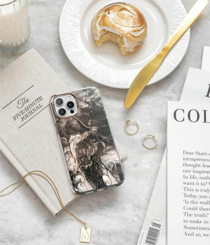 For Apple iPhone 12 Pro 6.1" Case Clear Slim Stylish Marble Shockproof Cover