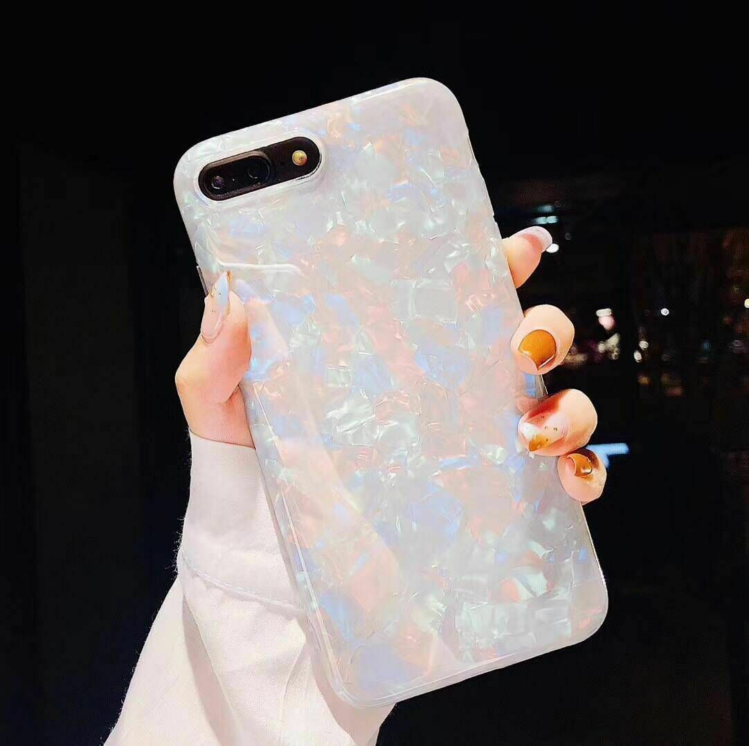 iPhone 8 Soft TPU Case Marble Shockproof Silicone Gel Cover