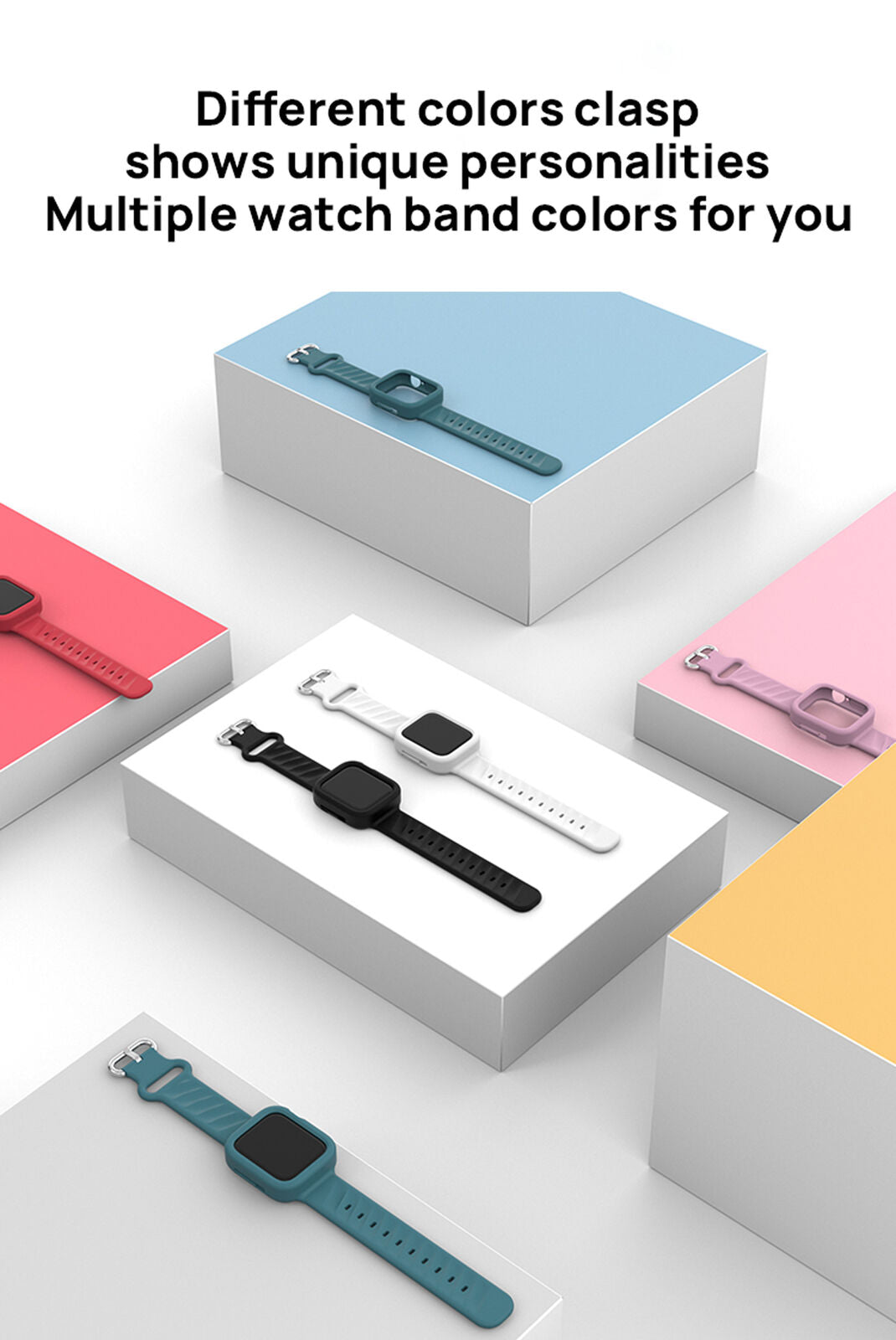 For Apple Watch iWatch Series SE 6 5 4 3 38/42mm Silicone Strap Case Cover Band