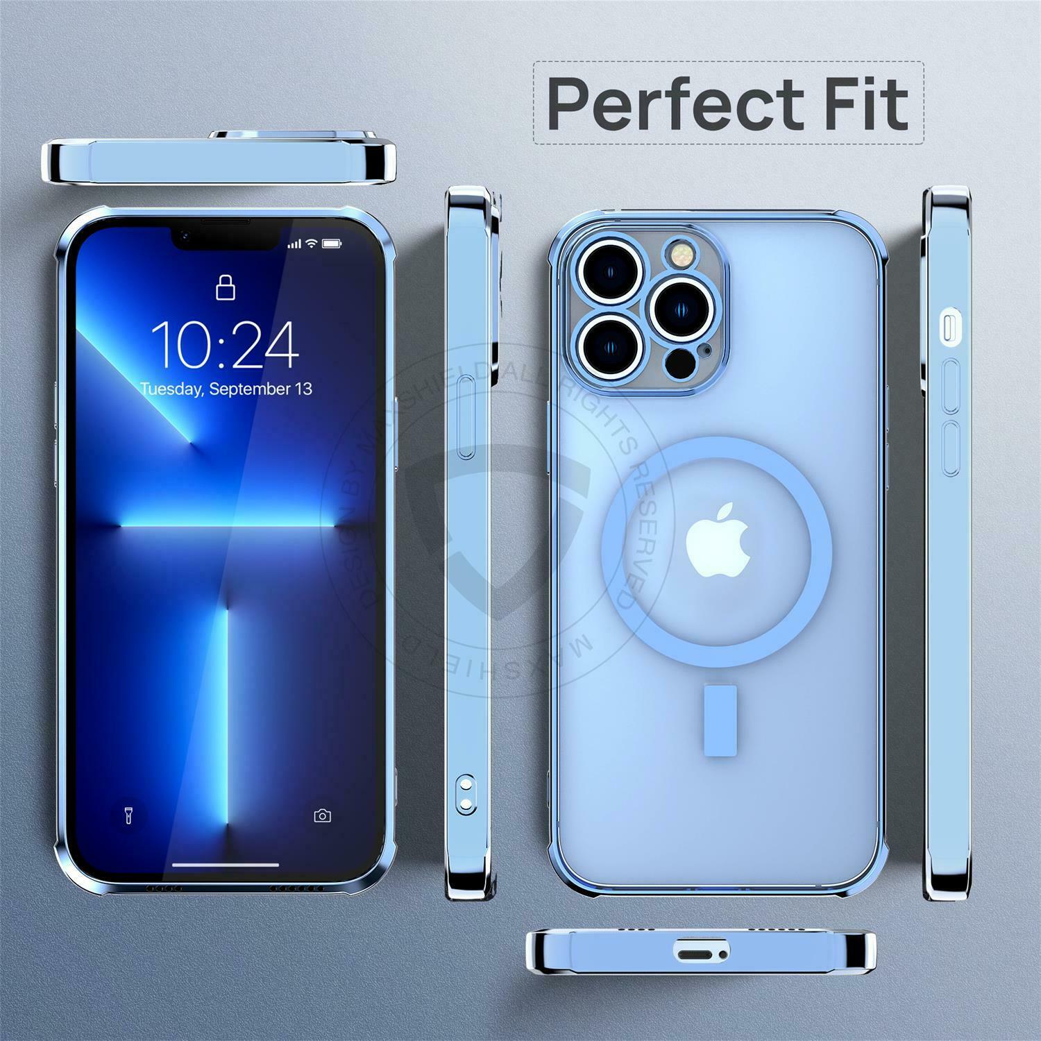 For iPhone 13 Pro Max Magnetic Mag Safe Case Slim Clear Bumper Shockproof Cover