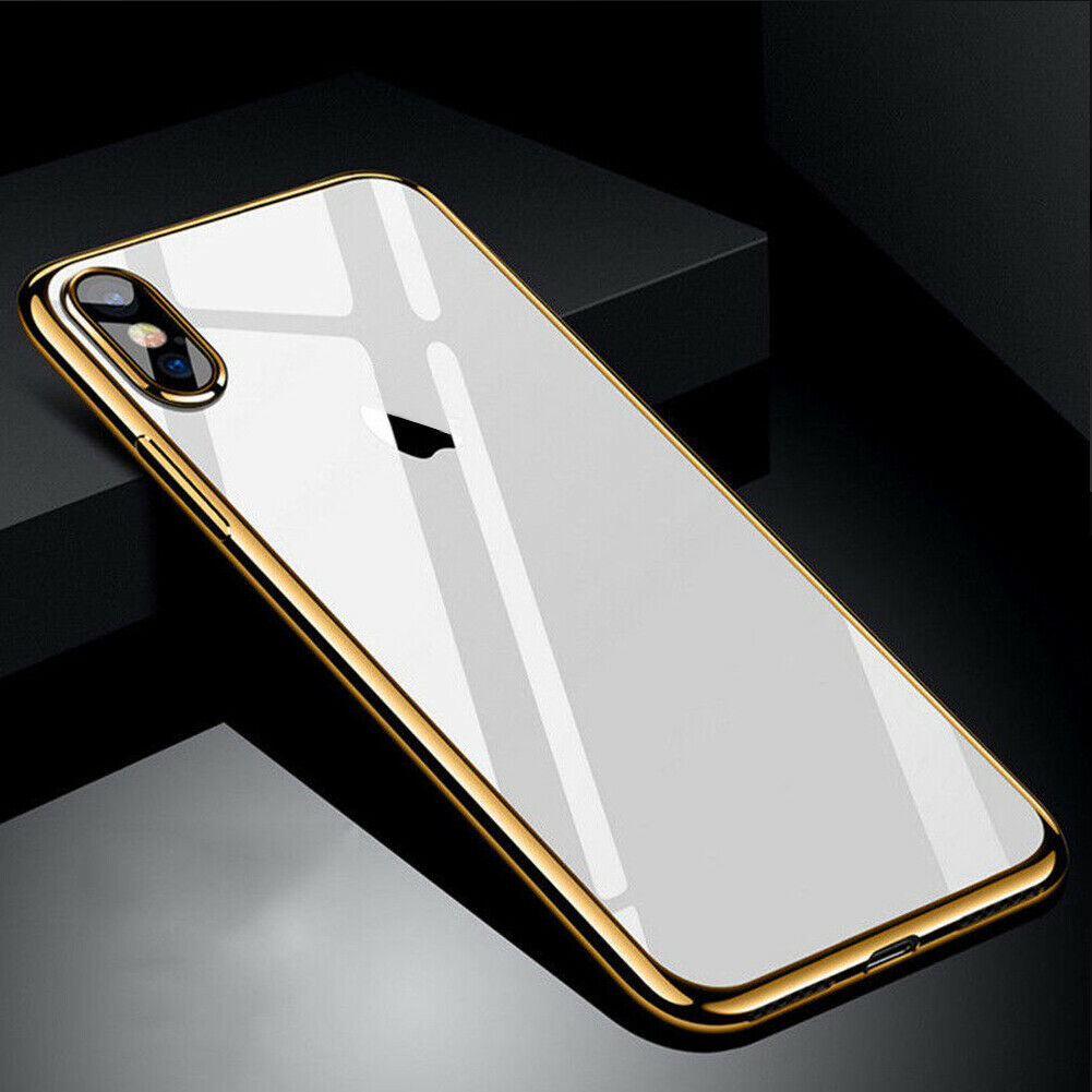 For LG V40 Case Luxury Plating TPU Clear Shockproof Thin Cover