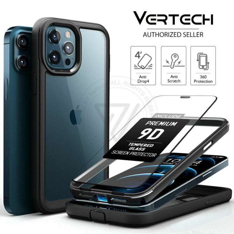 For Apple iPhone 12 Pro 6.1" Shockproof Heavy Duty 360 Full-body Case Cover