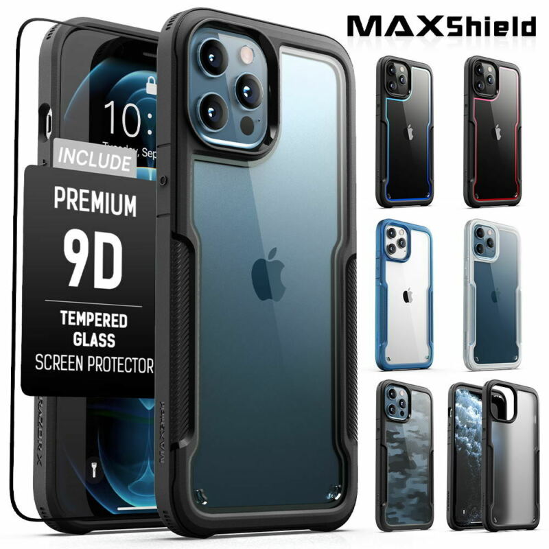 MAXSHIELD For iPhone 12 Pro 6.1“ Case Heavy Duty Shockproof Clear Slim Cover