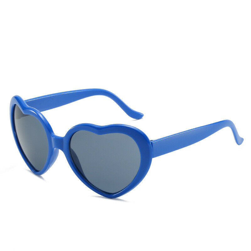 Effect Glasses Heart-shaped Diffraction Lights Become Love Image Sunglasses