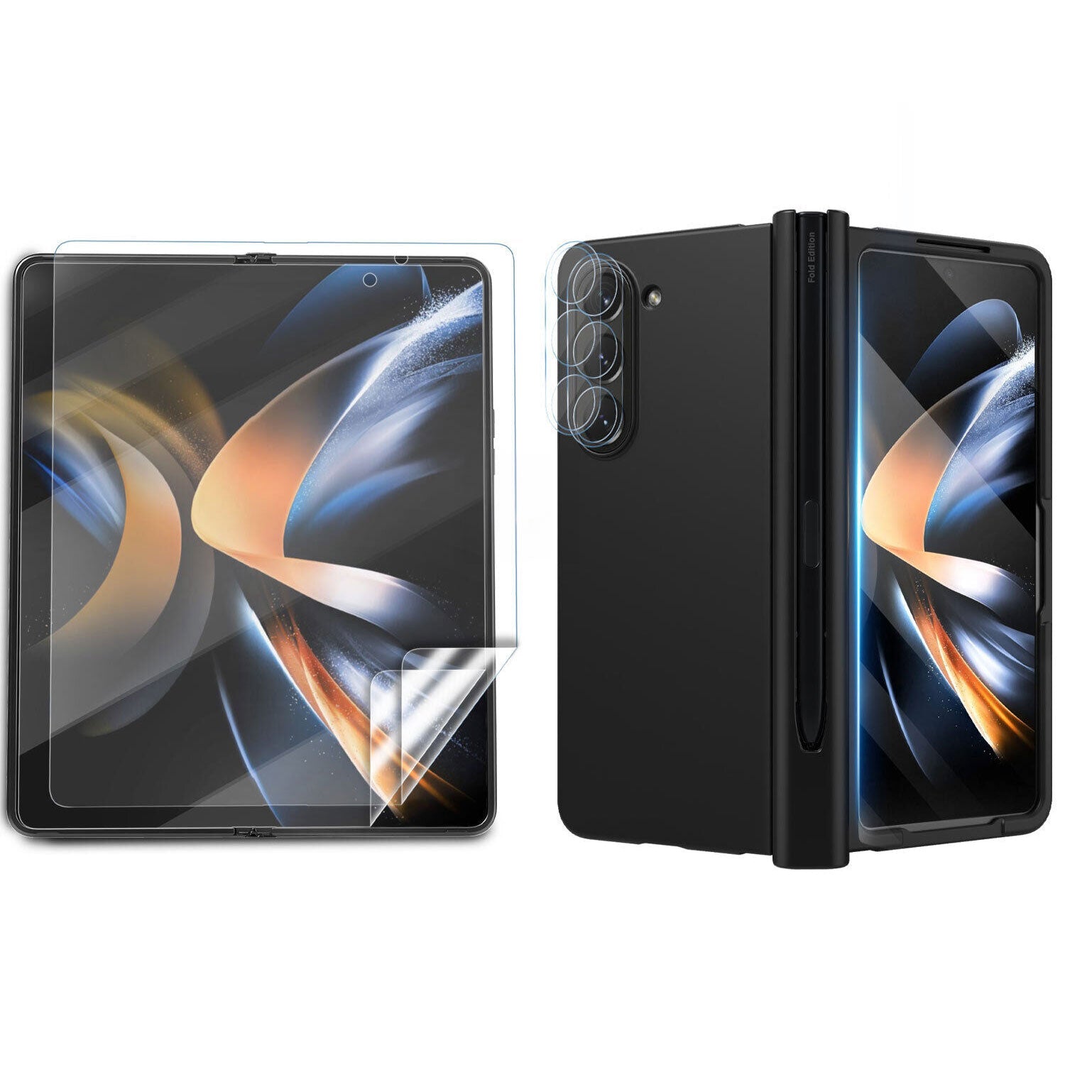 For Samsung Galaxy Z Flip Fold 5 4 5G Case Shockproof Rugged Ring Holder Cover