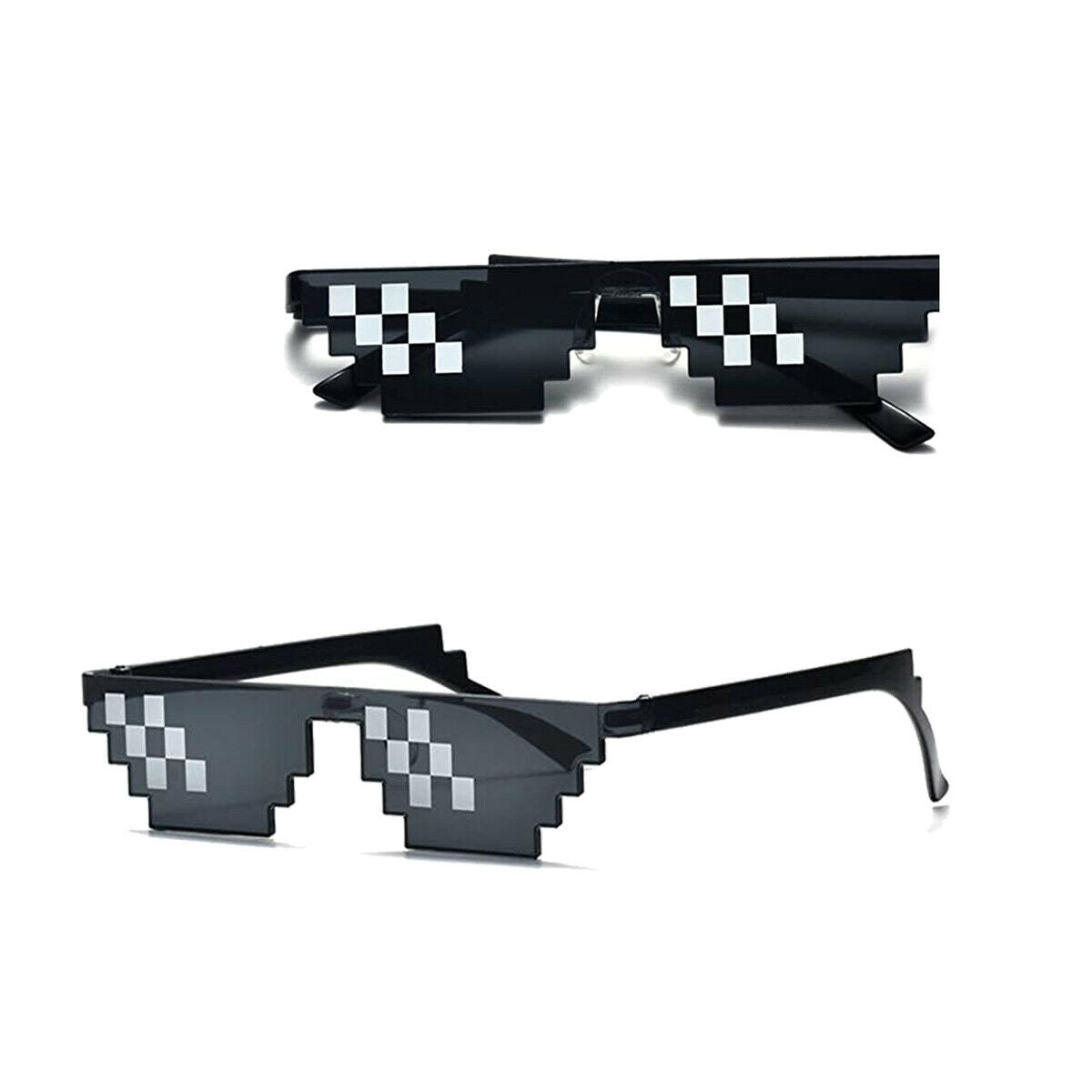 Thug Life Sunglasses With It 8 Bits Pixel Props Mosaic Fashion Goggles Glasses