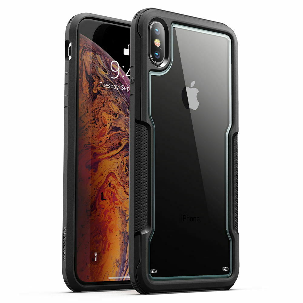 For iPhone X XS Max XR Case MAXSHIELD Clear Heavy Duty Shockproof Slim Cover