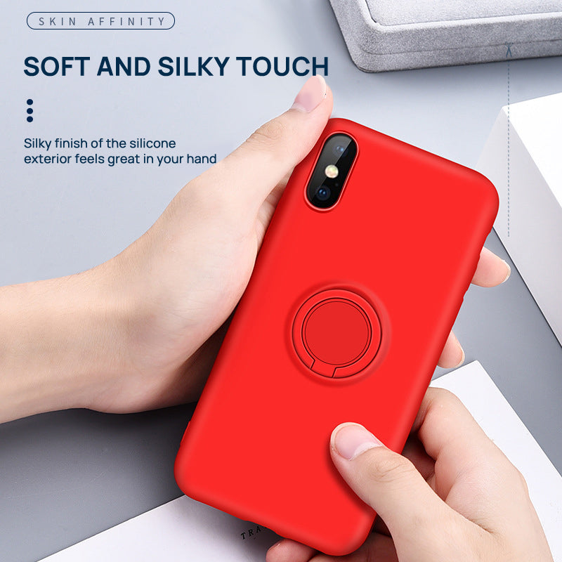 iPhone X Thin Soft Silicone Ring Holder Case Cover