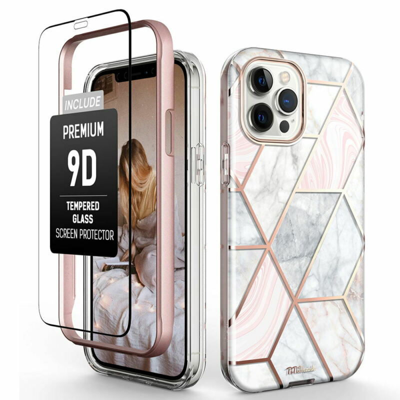 TiTiShark Full-Body Bumper Case + Screen Protector for iPhone 12 Pro Max