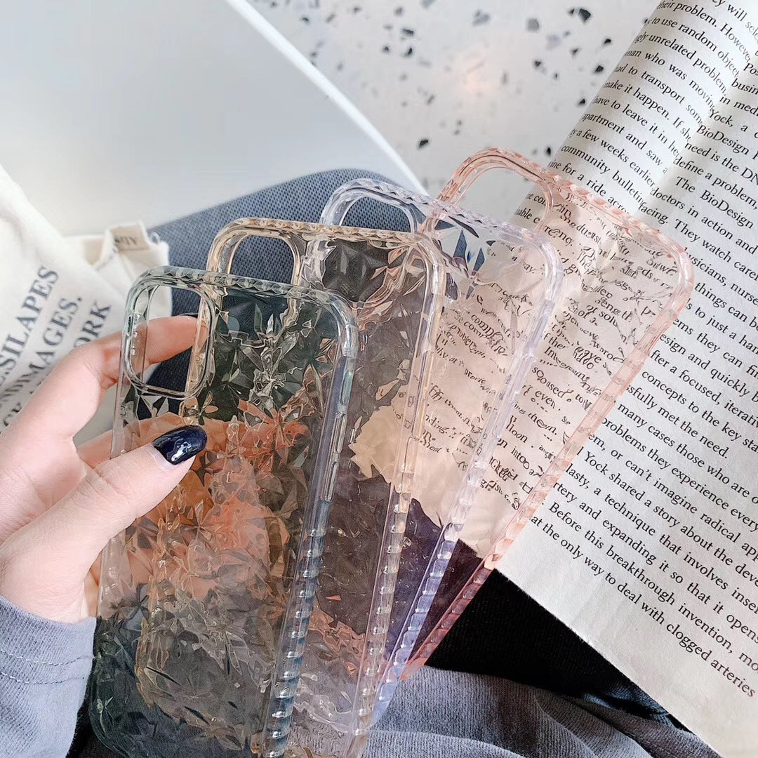 Clear Marble Shockproof Case Glitter Soft Silicone Cover For iPhone 12 Pro