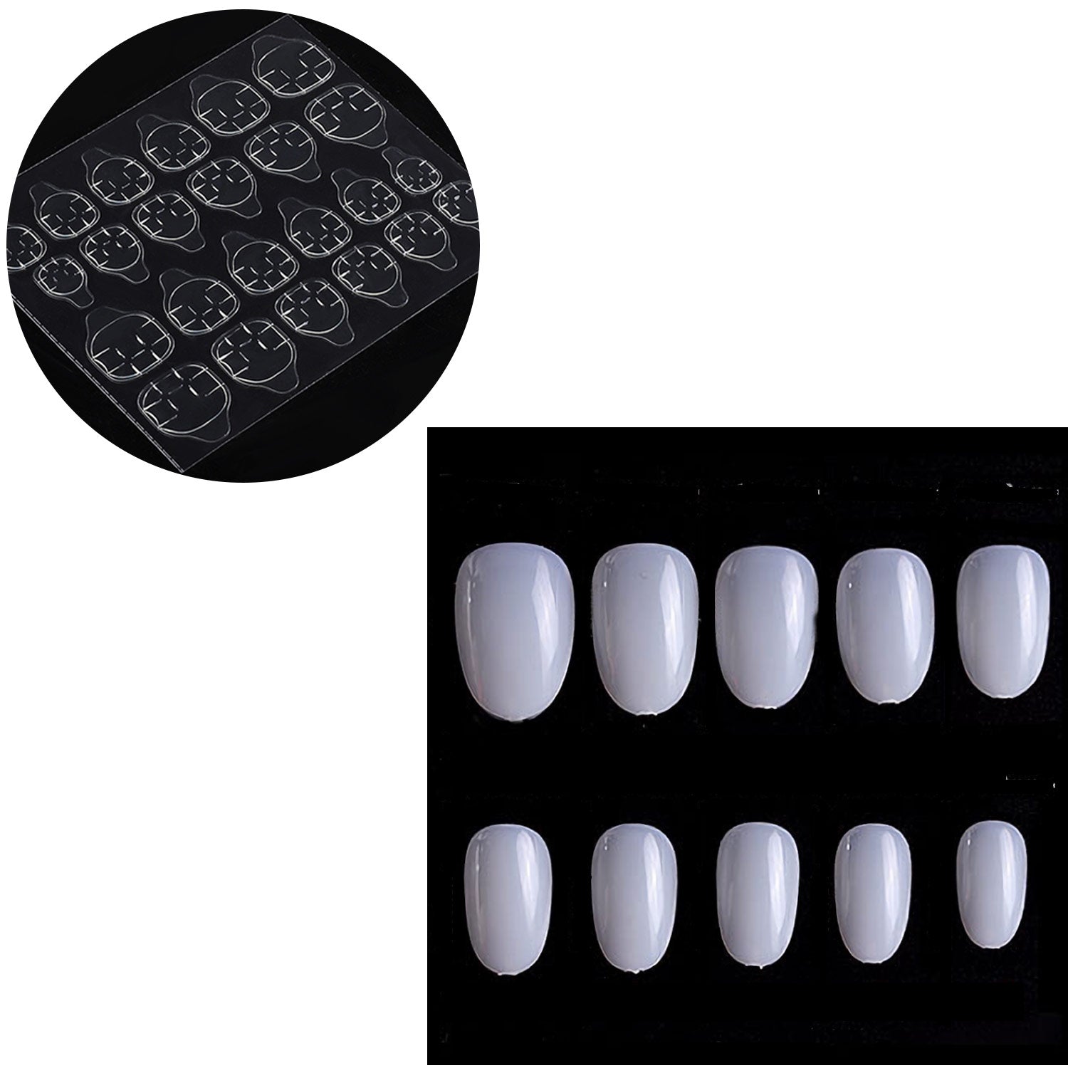 500Pcs Ballerina Nail Coffin Tips Long Art Full Cover Manicure Fake False Nails