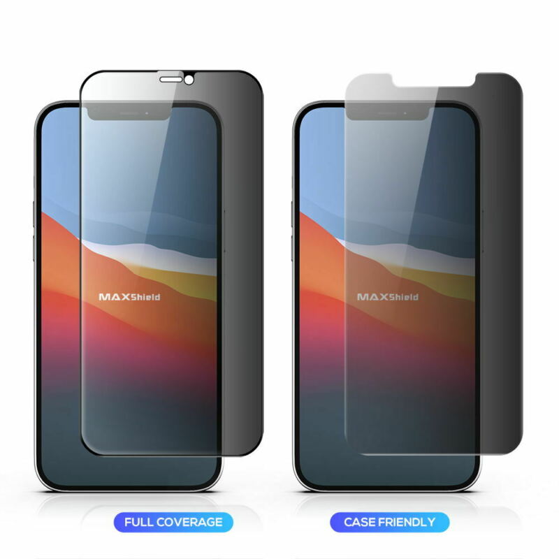 Privacy Anti-Spy Full Glass Tempered Screen Protector For iPhone 12 Full Coverage