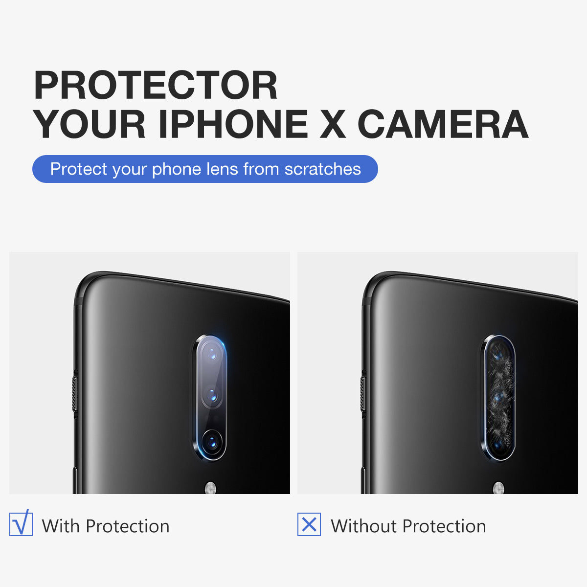 Maxshield 9H Back Camera Tempered Glass Screen Protector for Oneplus 7 Pro