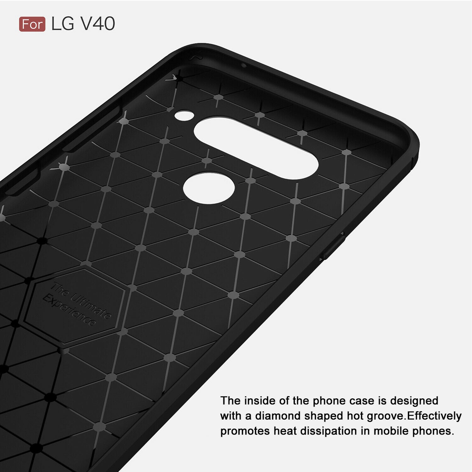 For LG V40 ThinQ Phone Case Soft TPU Rubber Shockproof Slim Cover