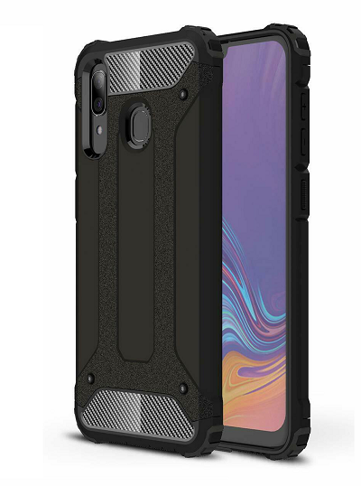 Samsung Galaxy A30 Case, Premium Flexible Soft Anti Slip TPU Case Cover-Black