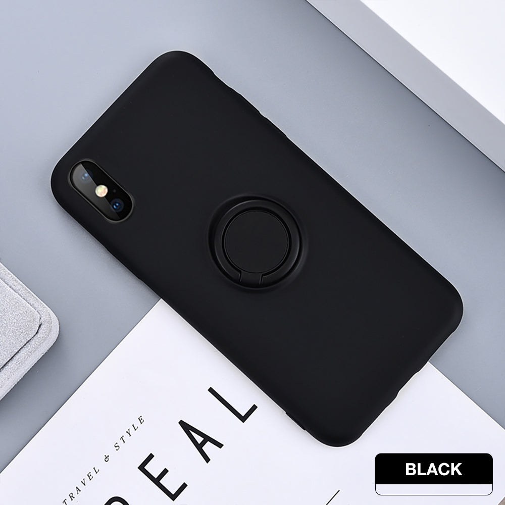 iPhone X Thin Soft Silicone Ring Holder Case Cover