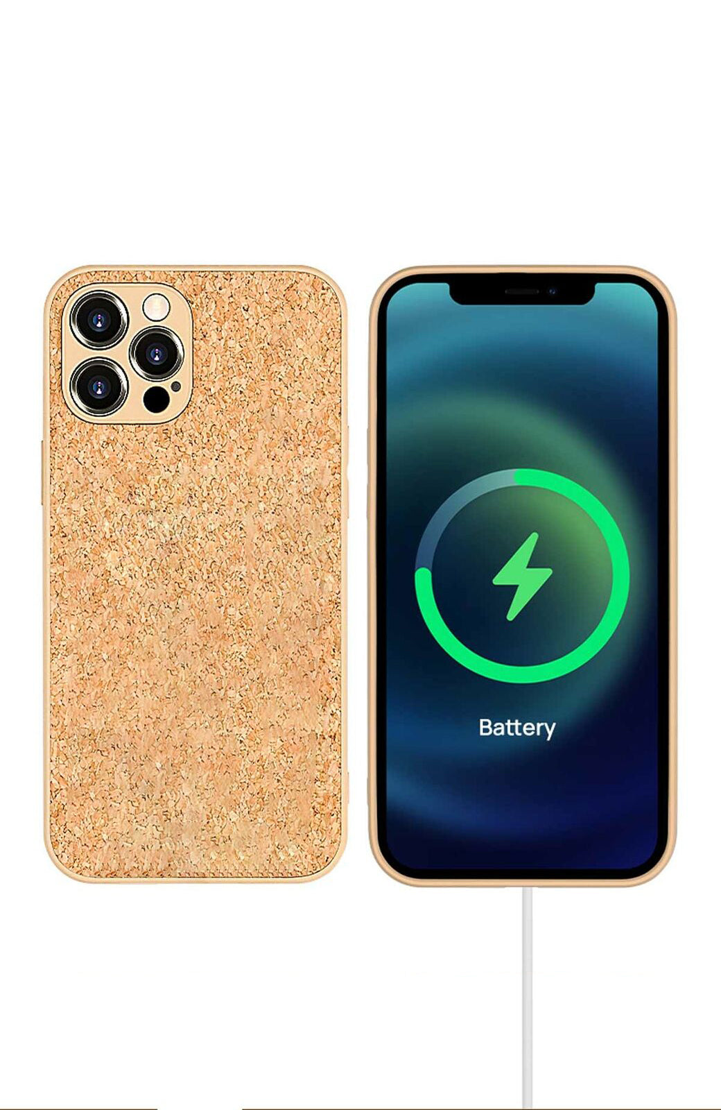 For Apple iPhone 12 Pro Max Shockproof Case Soft Cork Wood TPU Slim Hard Cover