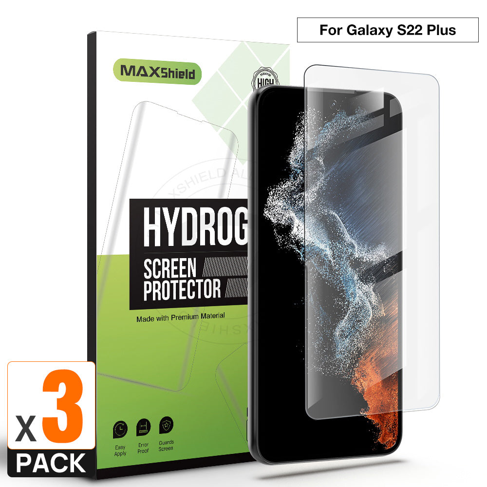 3X For Samsung Galaxy S22 Plus Ultra 5G Full Cover Hydrogel Screen Protector Film