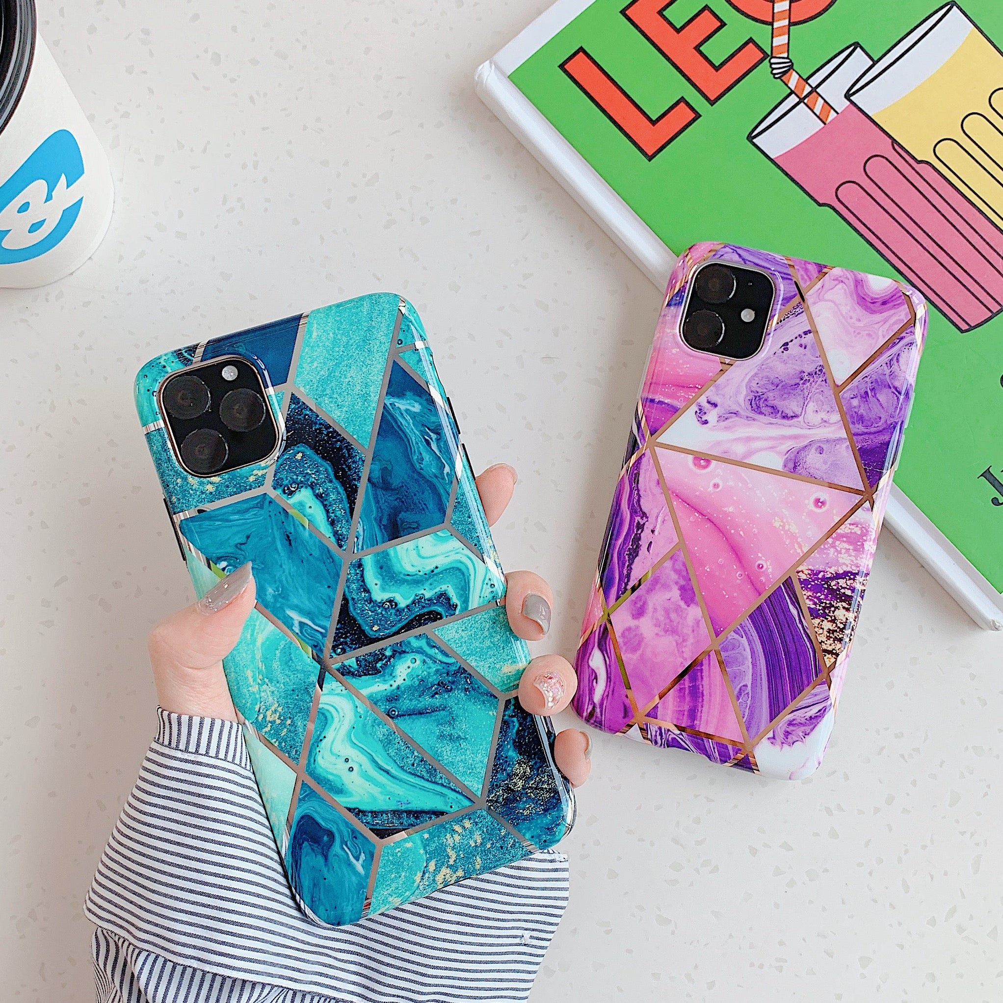 iPhone XI 11 Pro Case Soft TPU Case Marble Shockproof Silicone Gel Cover