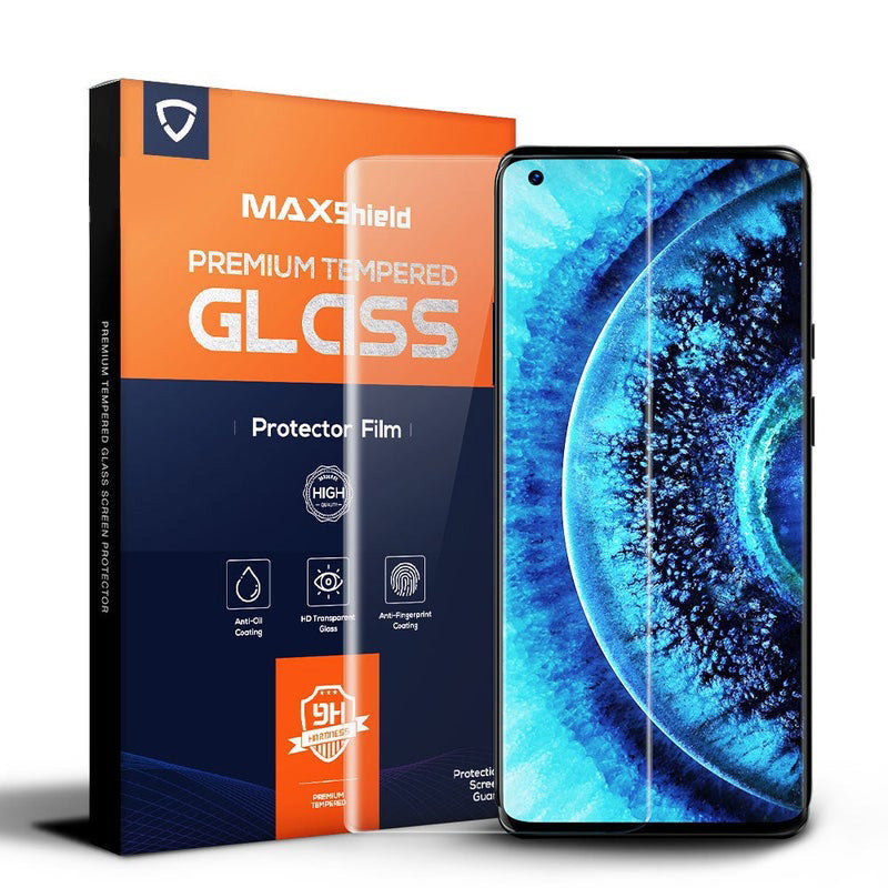 MAXSHIELD OPPO FIND X2 Pro Screen Protector Tempered Full Cover UV Glass