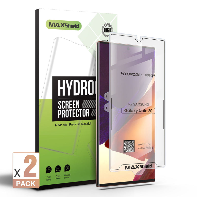 2X GALAXY NOTE 20 4G 5G MAXSHIELD Hydrogel Film Screen Protector