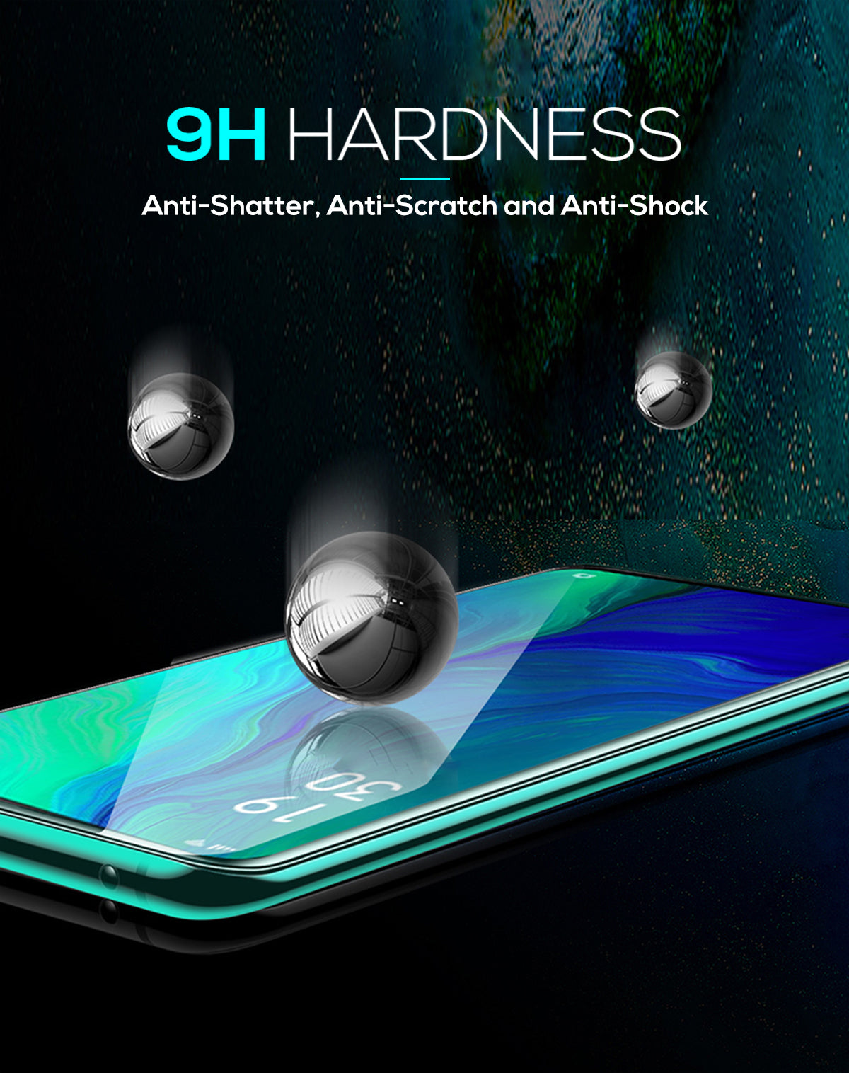 MAXSHIELD OPPO Reno 5G Full Adhesion Tempered Glass Screen Protector