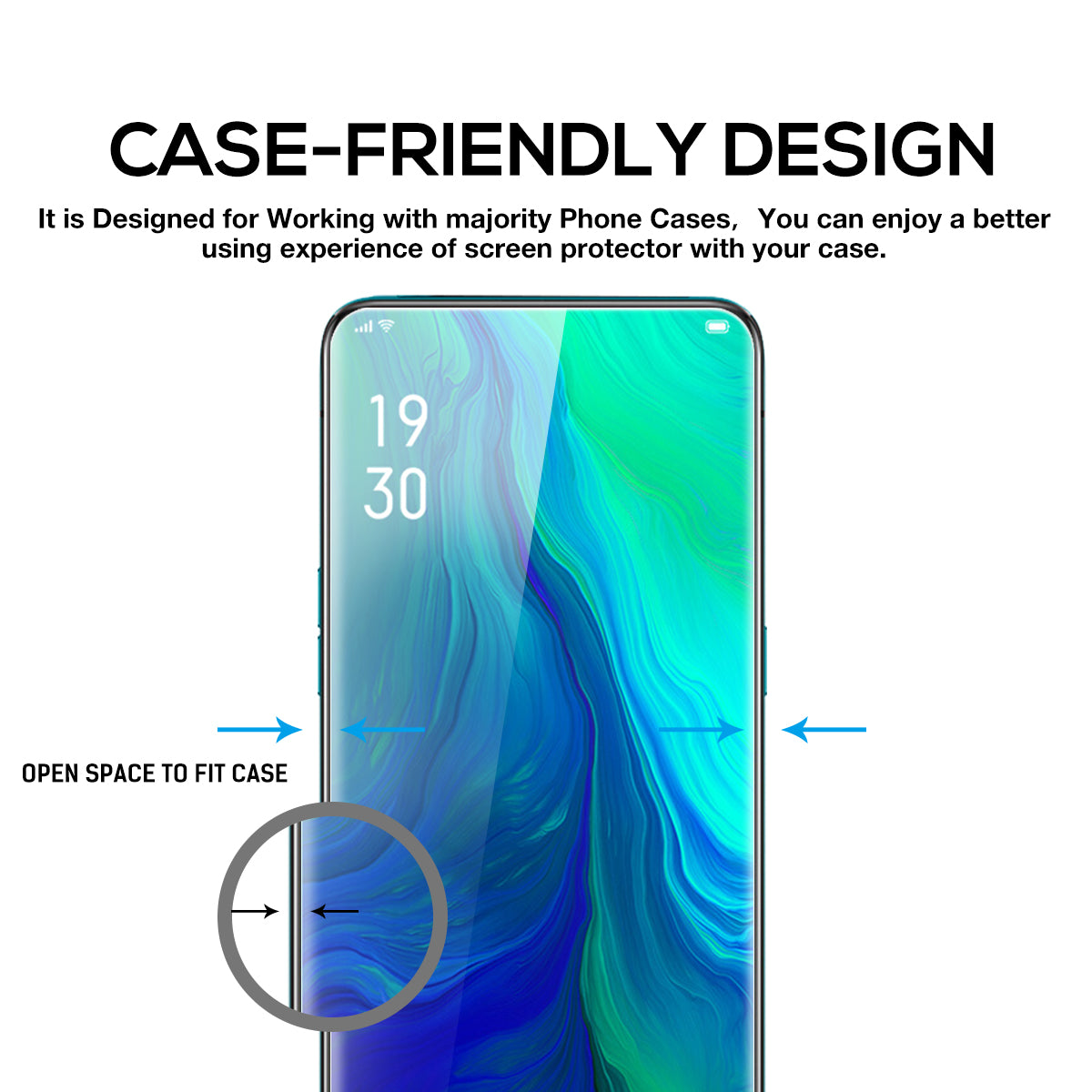 MAXSHIELD OPPO Reno 10X Zoom Full Adhesion Tempered Glass Screen Protector