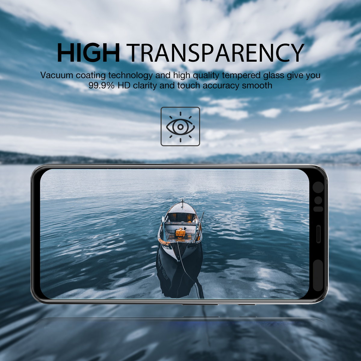 Google Pixel 4 XL MAXSHIELD Full Cover Premium Tempered Glass Screen Protector