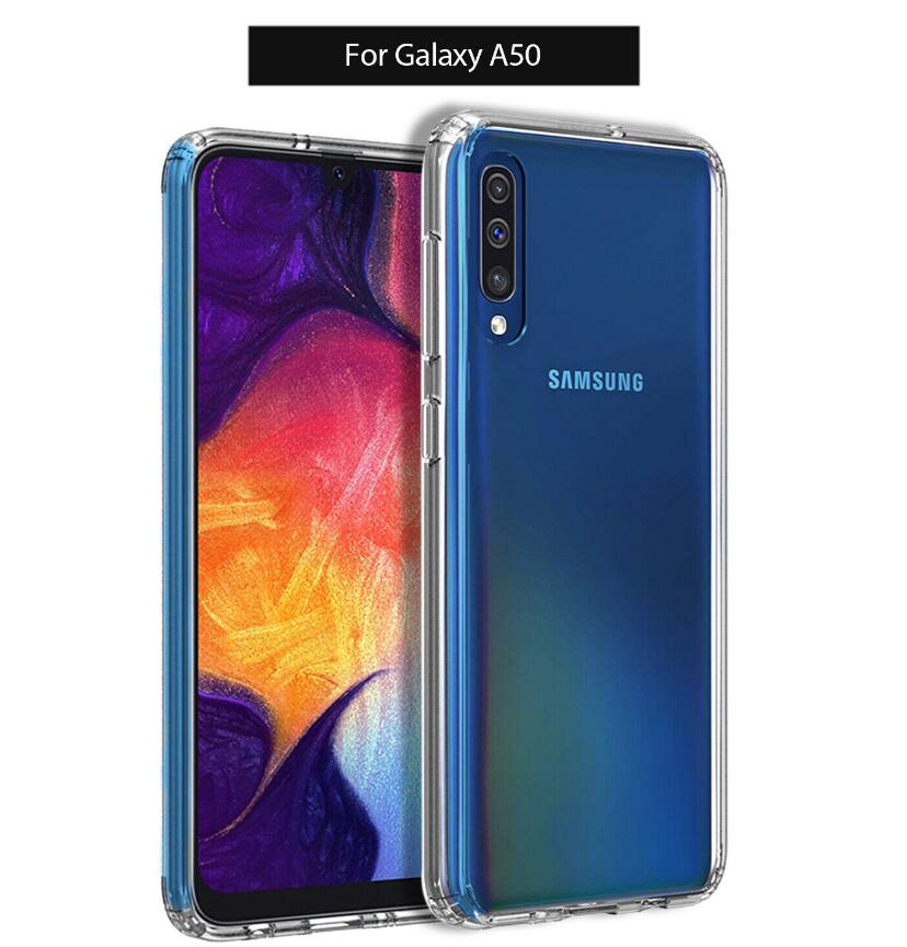 Hard Clear Samsung Galaxy A20 Case Clear Heavy Duty Shockproof Slim Cover