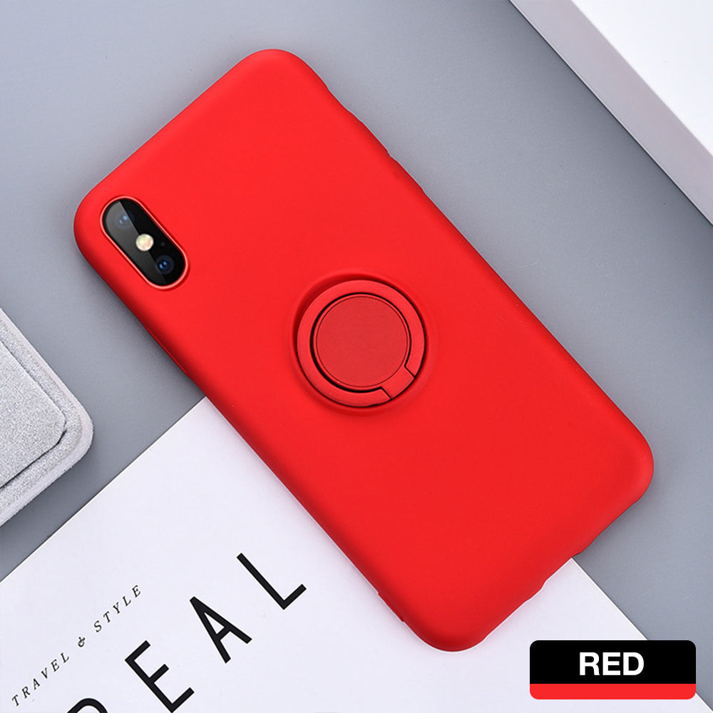 iPhone XS MAX Thin Soft Silicone Ring Holder Case Cover
