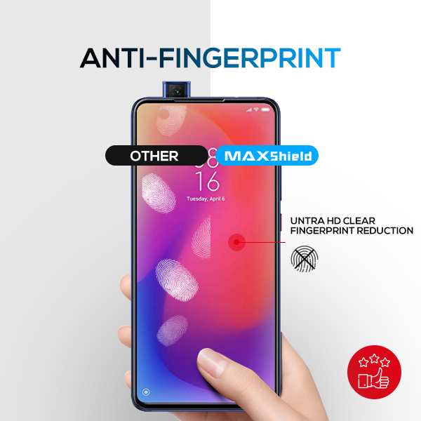 Xiaomi Mi 9T MAXSHIELD Full Cover Tempered Glass Screen Protector