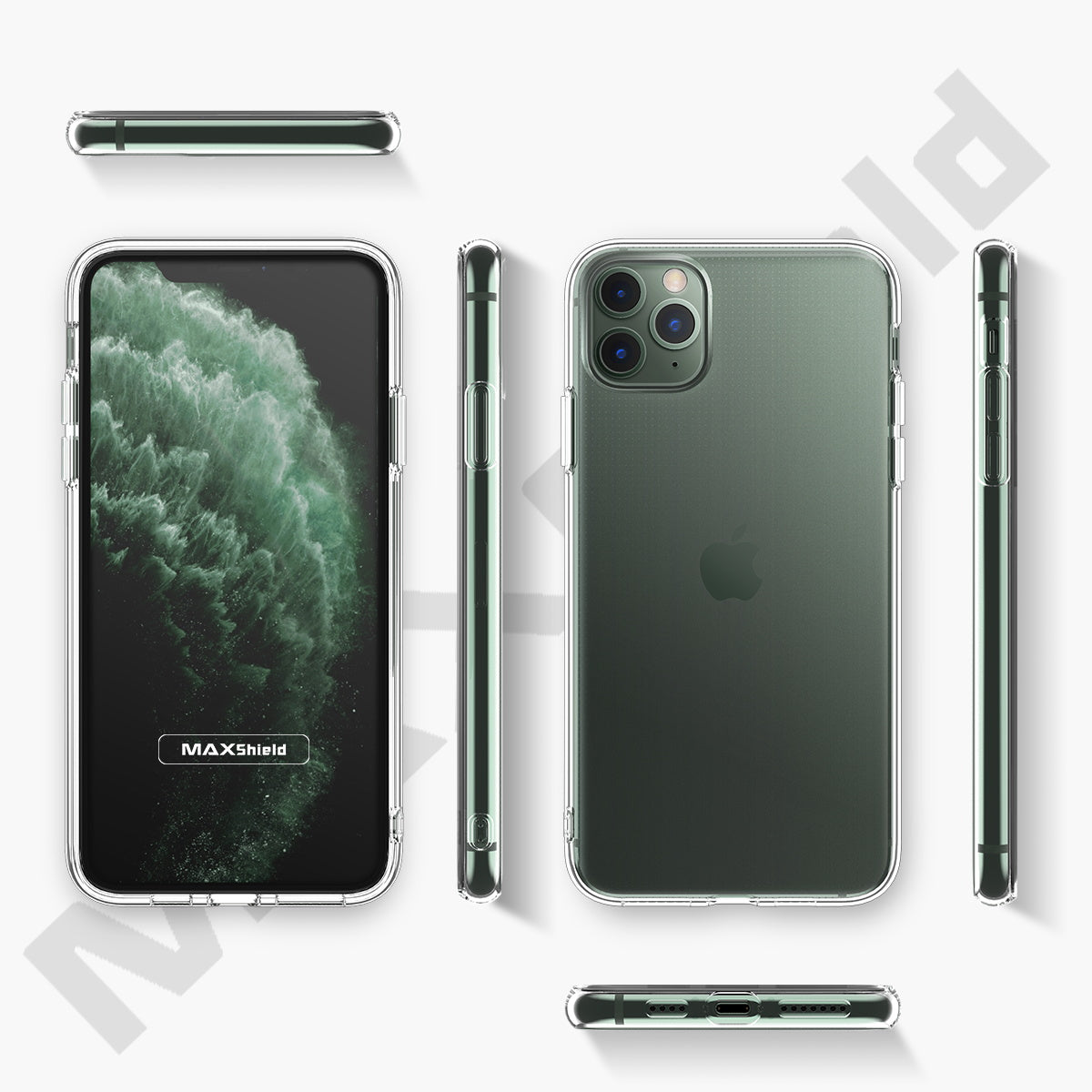iPhone 11 Pro Case MAXSHIELD Premium Soft Crystal Clear Cover for Apple