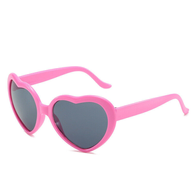 Effect Glasses Heart-shaped Diffraction Lights Become Love Image Sunglasses