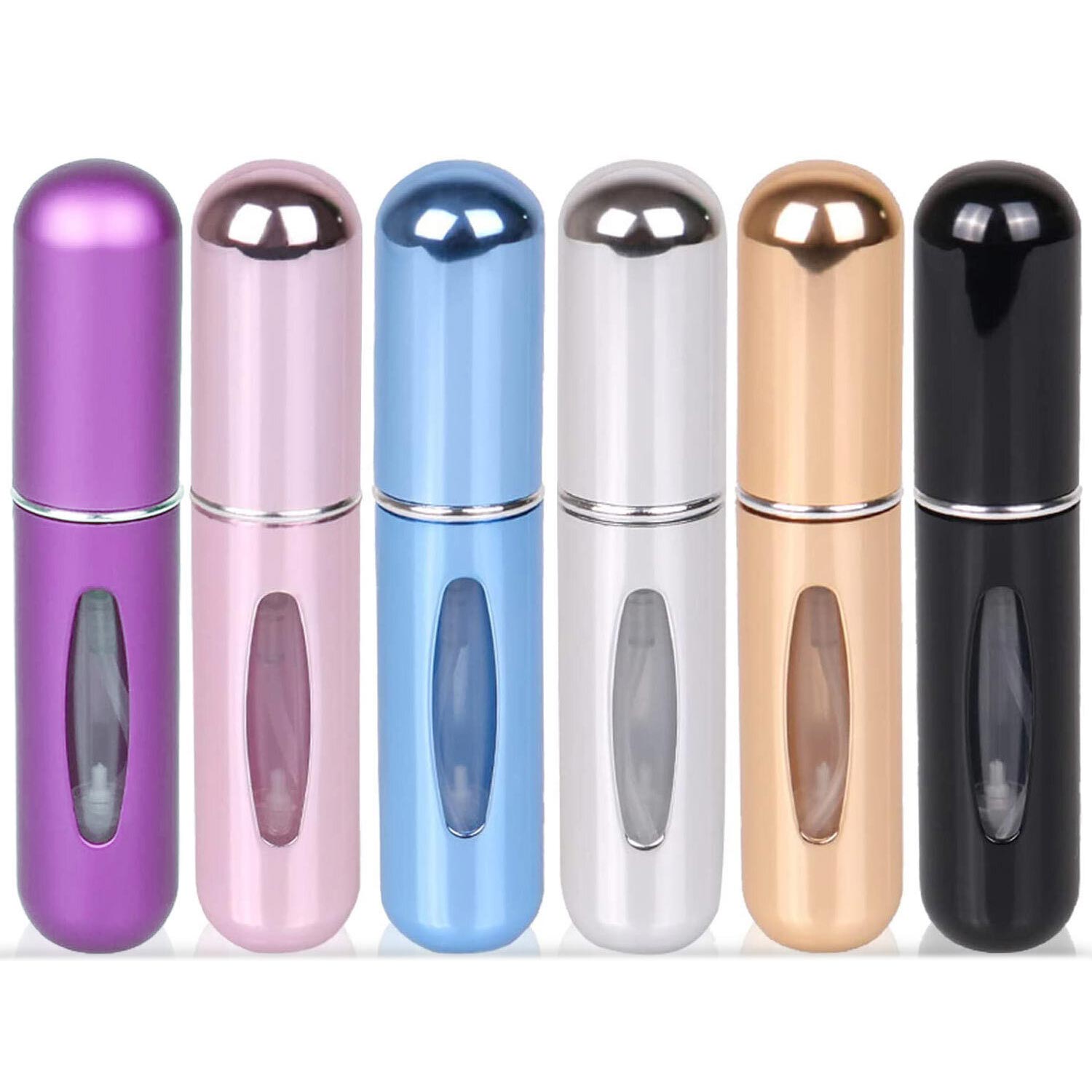 6ps Mini Perfume Atomizer Portable Travel Refillable Bottle Scent Pump Spray 5ml