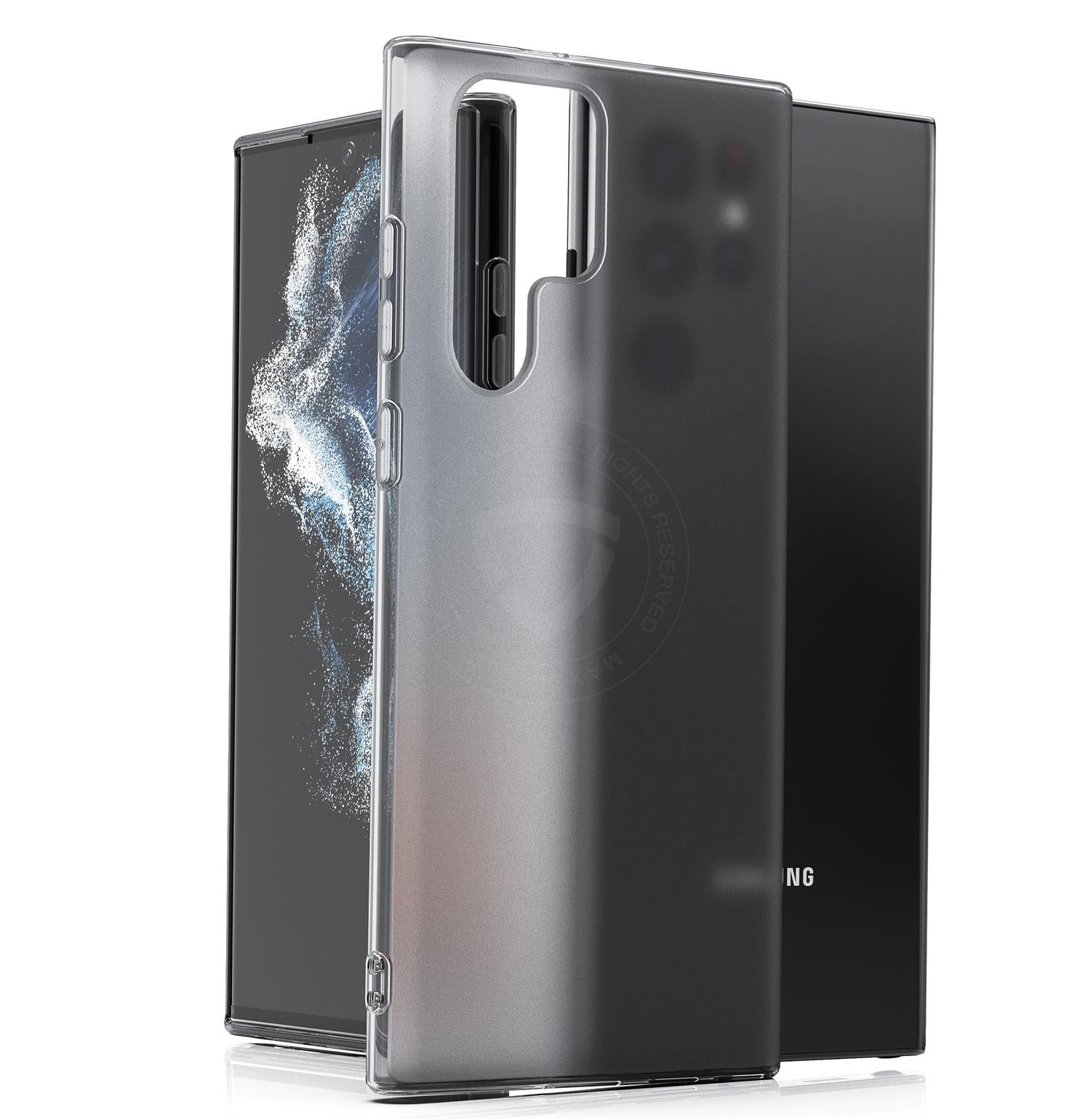 For Samsung Galaxy S22 Plus Ultra 5G Case Matte TPU Clear Slim Shockproof Cover