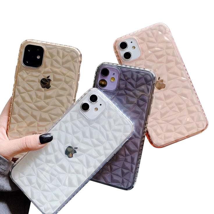 Clear Marble Shockproof Case Glitter Soft Silicone Cover For iPhone 12 Pro