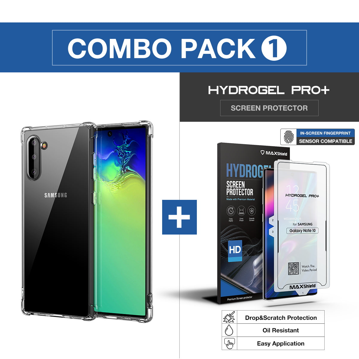 Samsung Galaxy Note 10 Plus 5G Case Clear Heavy Duty Shockproof Slim Cover