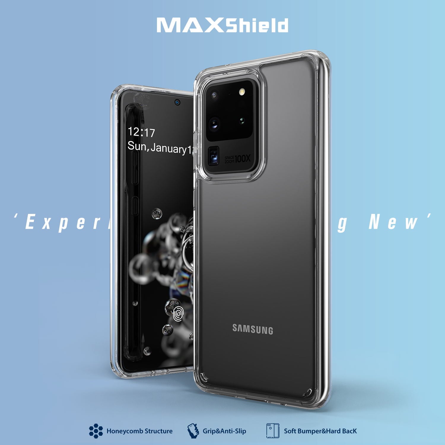 MAXSHIELD Galaxy S20 Ultra  Case Heavy Duty Shockproof Clear Slim Cover