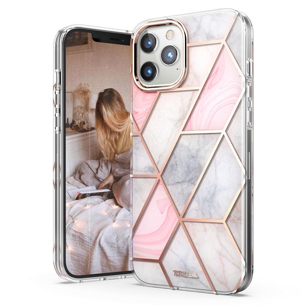 For Apple iPhone 12 6.1" Case Clear Slim Stylish Marble Shockproof Cover