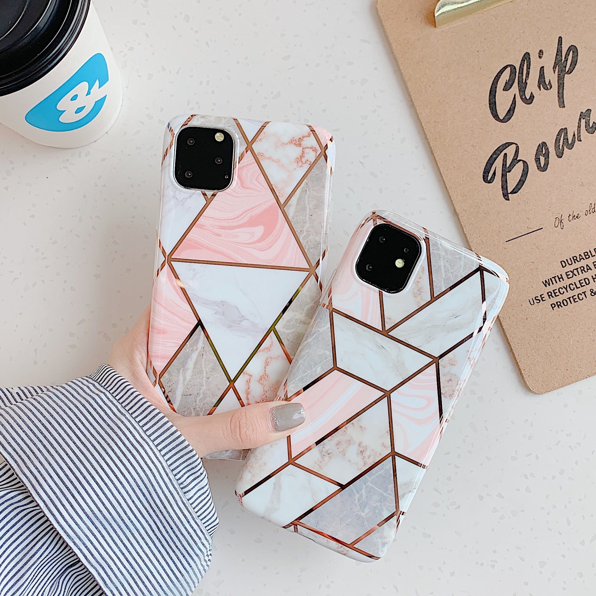 iPhone XI 11 Pro Max Case Soft TPU Case Marble Shockproof Silicone Gel Cover