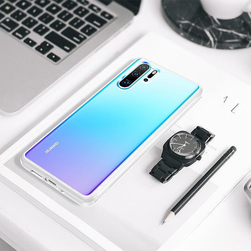 YOUMAKER® Huawei P30 Shockproof Slim Bumper Crystal Case Cover-Clear