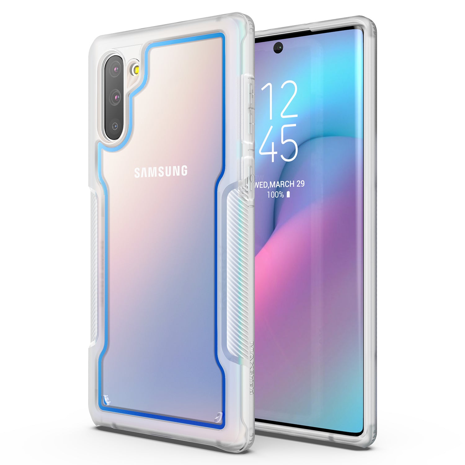Samsung Galaxy Note 10 Case, Heavy Duty Shockproof Slim Clear Armor Cover