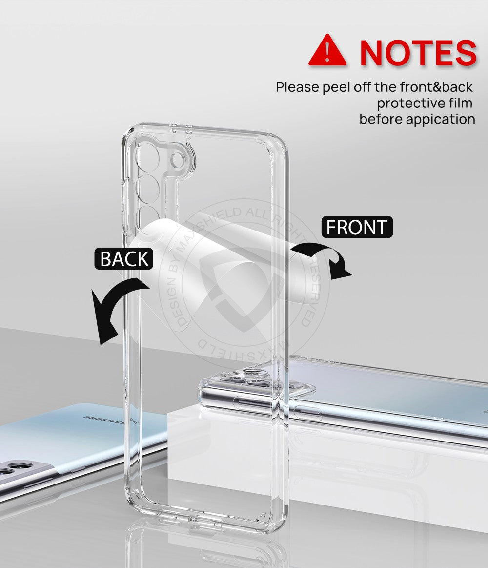 MAXSHIELD For Galaxy S21 Ultra Case Heavy Duty Shockproof Clear Slim Cover