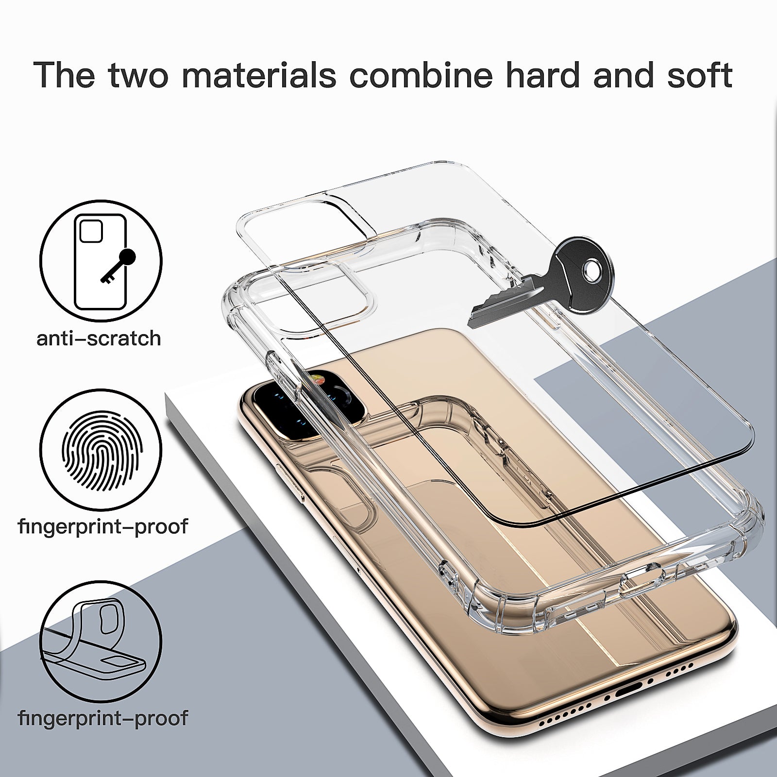 iPhone XI 11 Pro  Case Clear Heavy Duty 2019 Shockproof TPU Bumper Cover