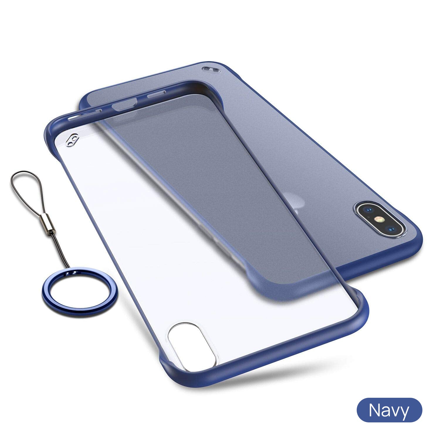 iPhone XR Case Cover, Slim Matte Back Clear TPU ShockProof Bumper