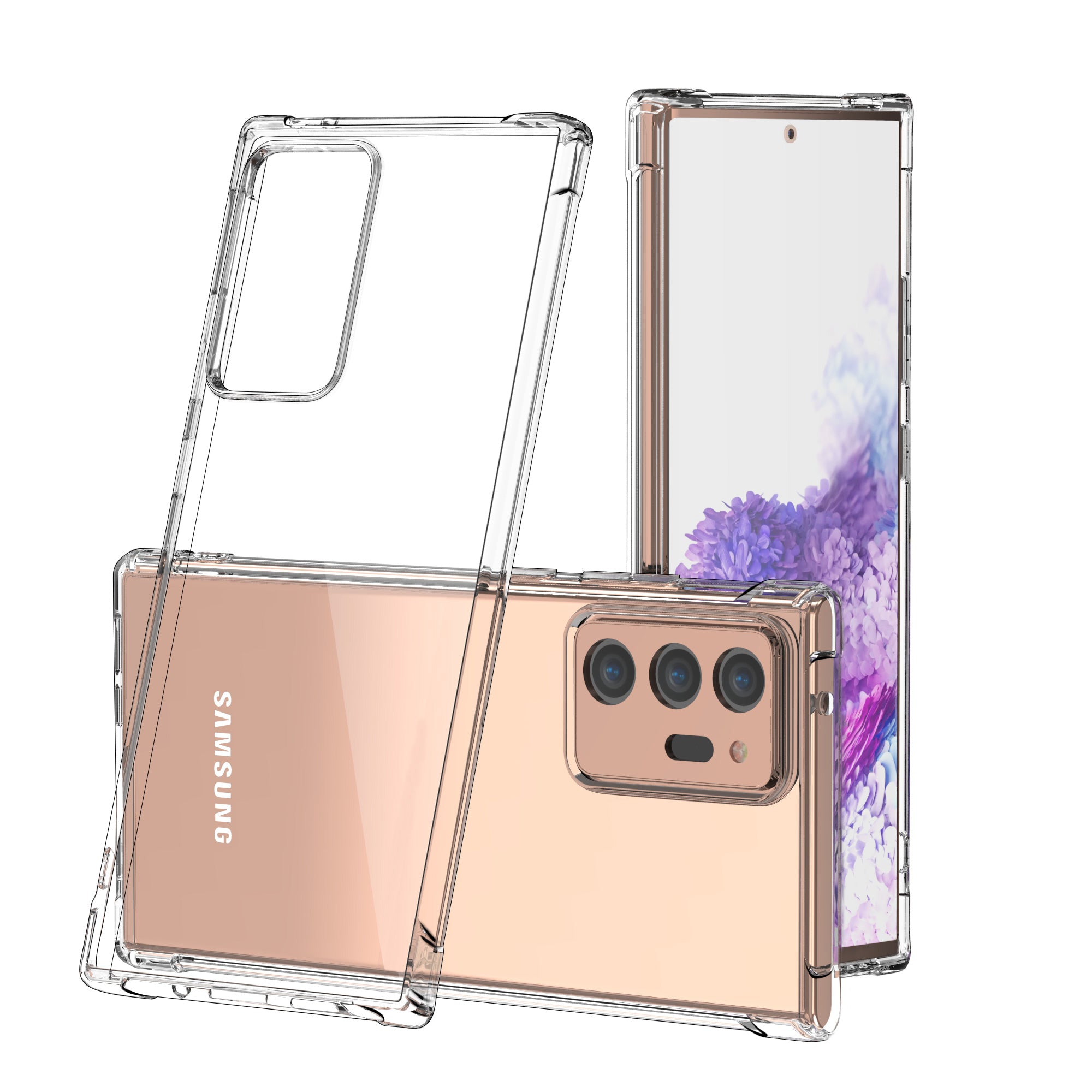 For Galaxy Note 20 Ultra 4G 5G Case Clear Shockproof Slim Bumper Cover