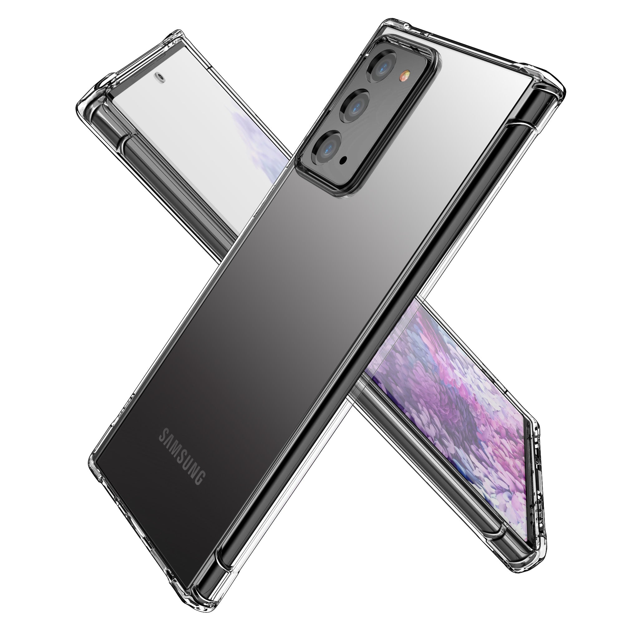 For Galaxy Note 20 Ultra 4G 5G Case Clear Shockproof Slim Bumper Cover