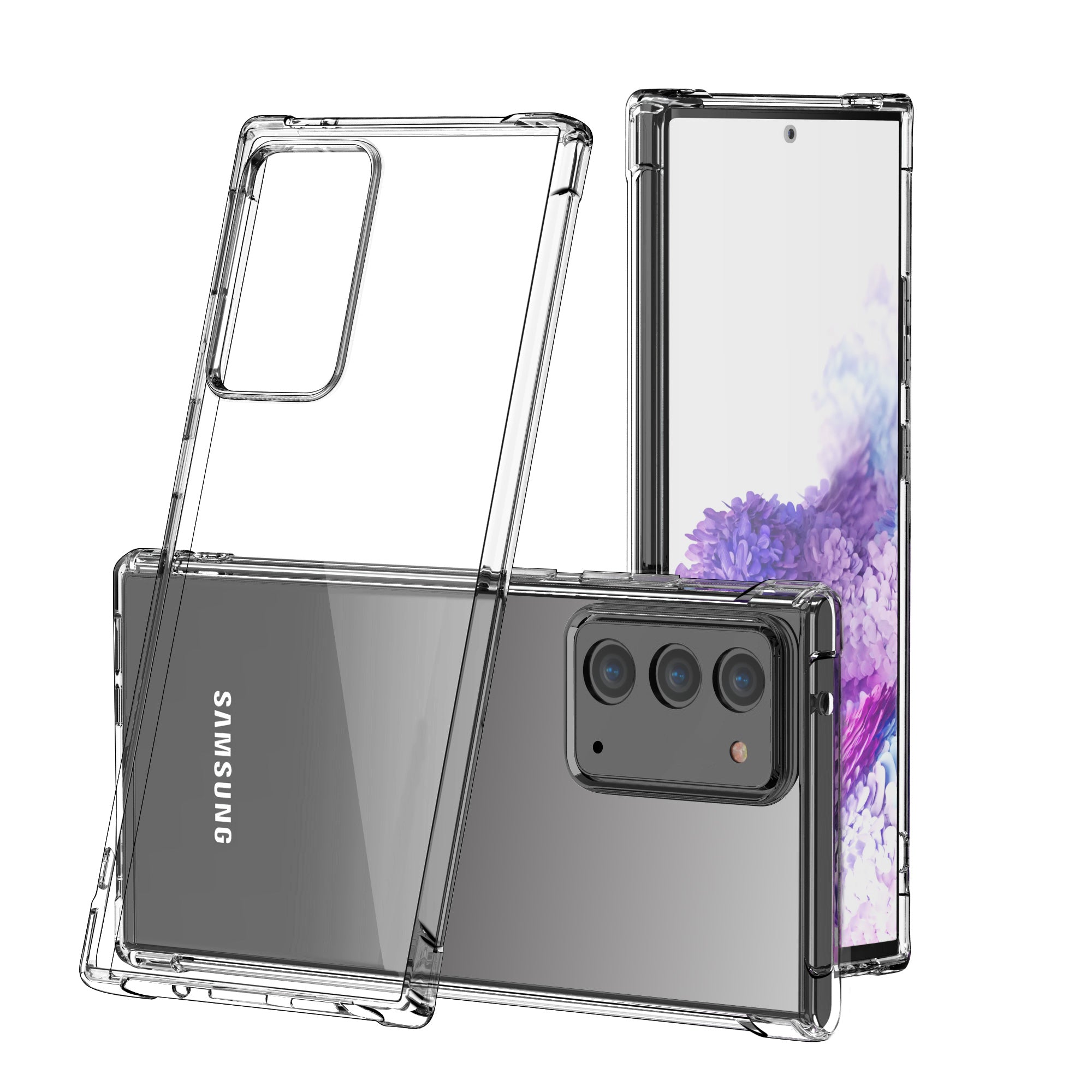 For Galaxy Note 20 Ultra 4G 5G Case Clear Shockproof Slim Bumper Cover