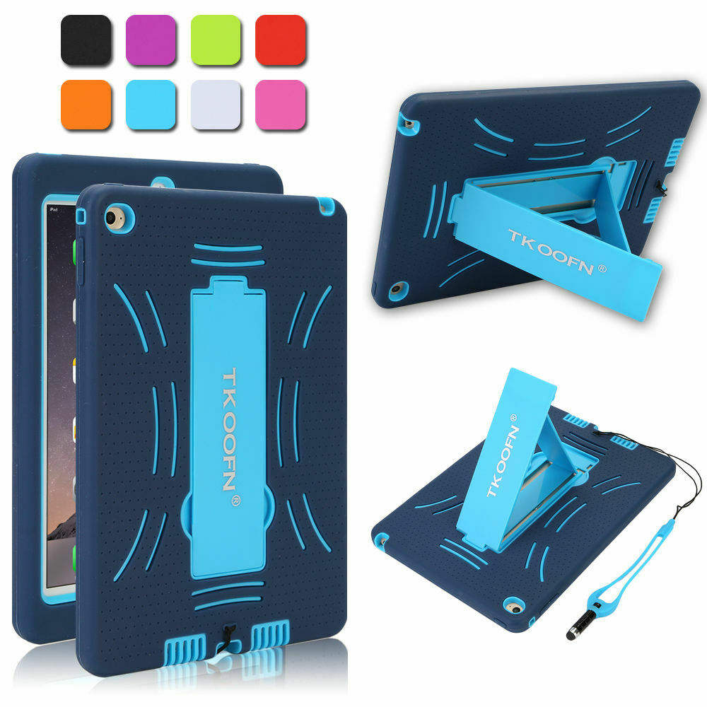 Kids Shockproof Case Heavy Duty Tough Kick Stand Cover for iPad Air